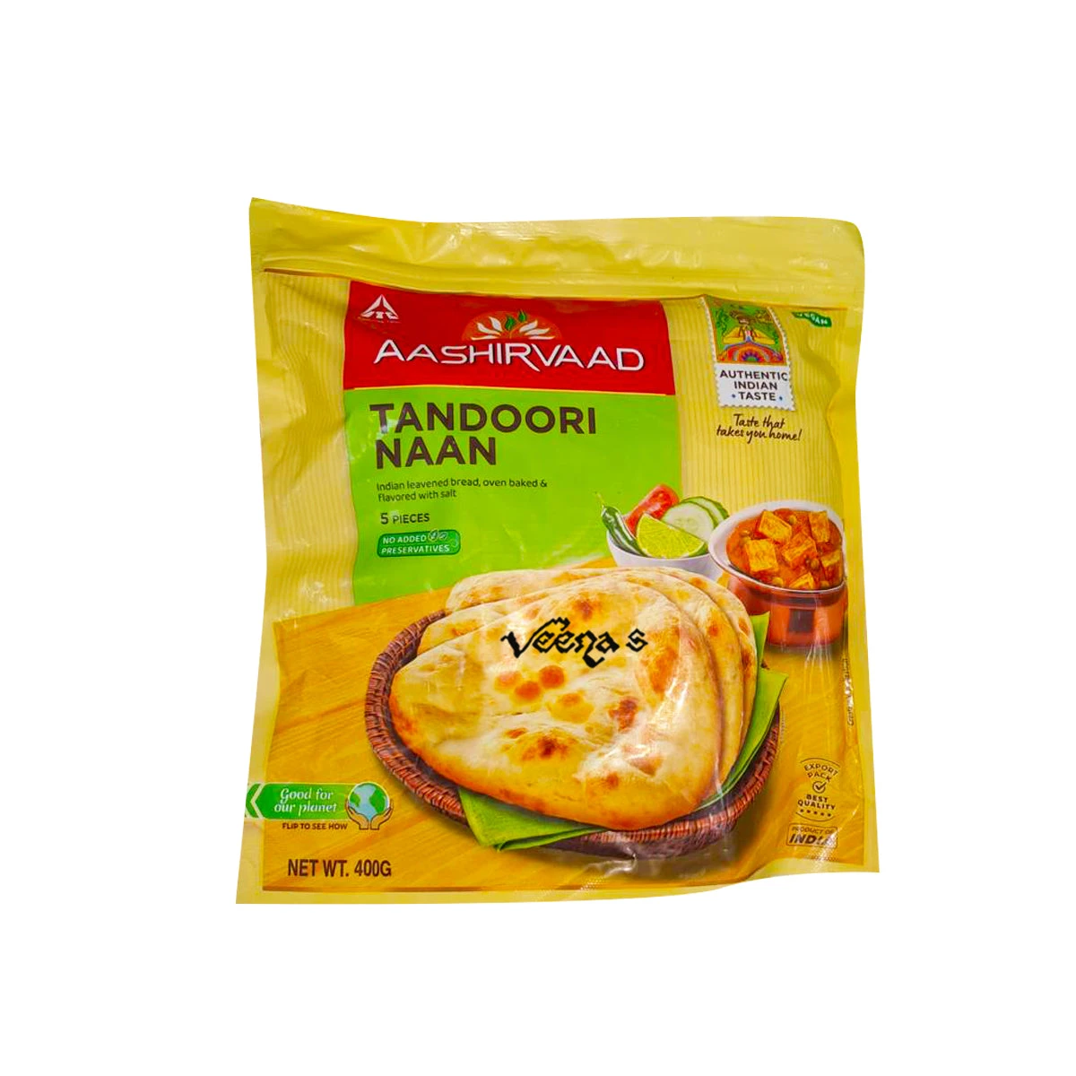 Aashirvaad Tandoori Naan 400g 1 Aashirvaad Tandoori Naan 400g