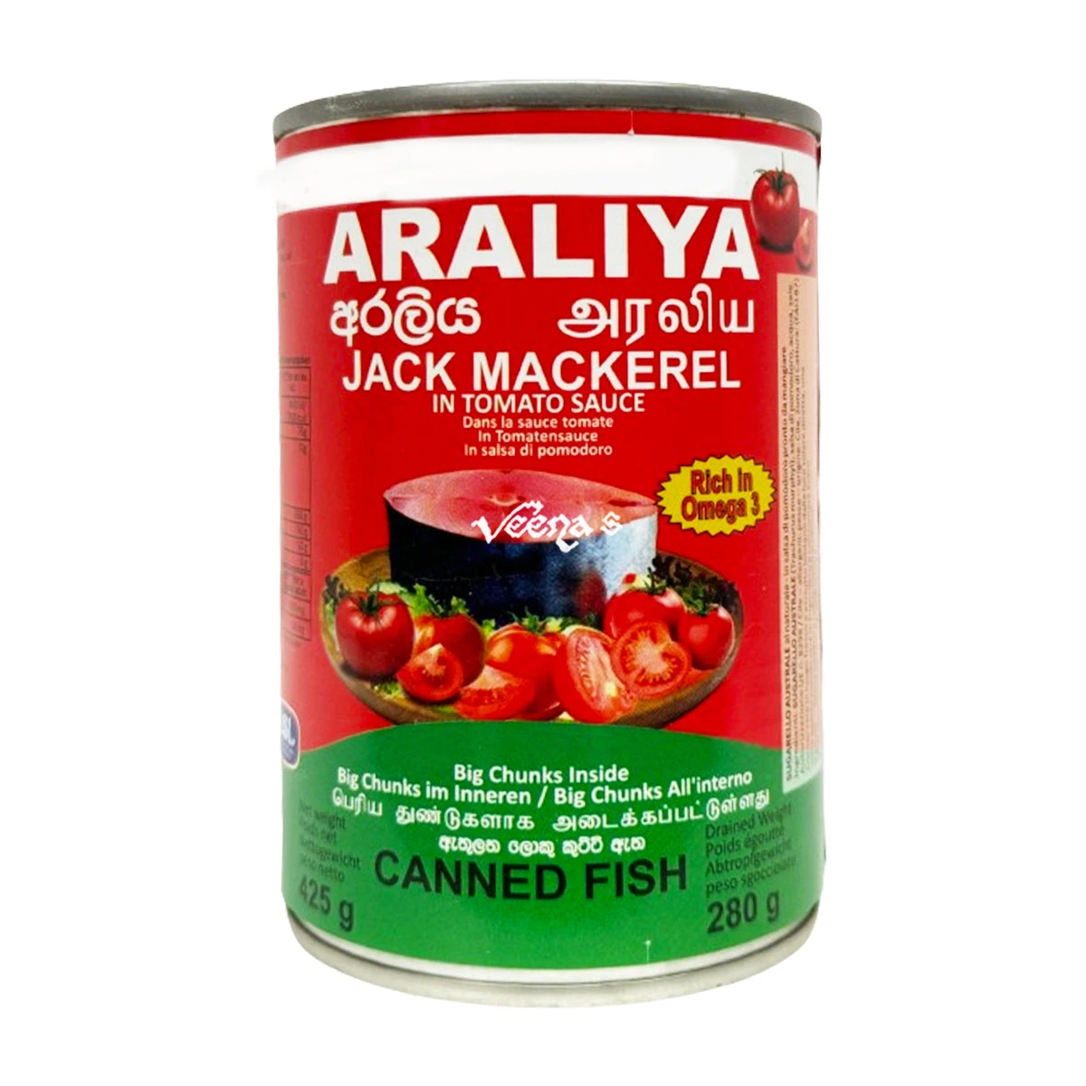 Araliya Jack Mackerel Tomato Canned Fish 425g 1 Araliya Jack Mackerel Tomato Canned Fish 425g