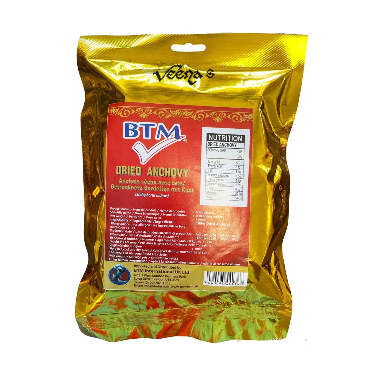 BTM Dried Anchovy 100g 1 BTM Dried Anchovy 100g