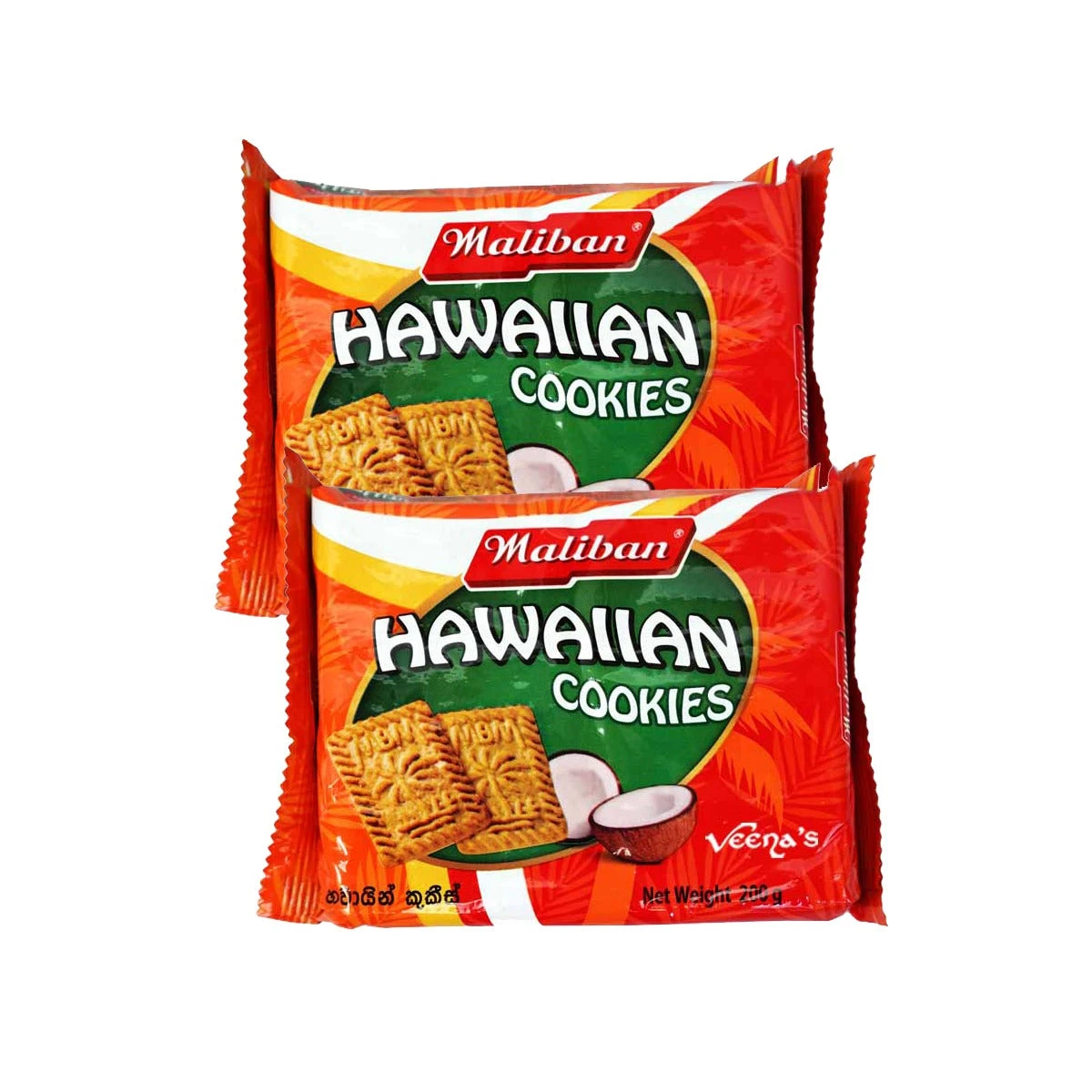 Maliban Hawaian Cookies (Pack Of 2) 200g 1 Maliban Hawaian Cookies (Pack Of 2) 200g