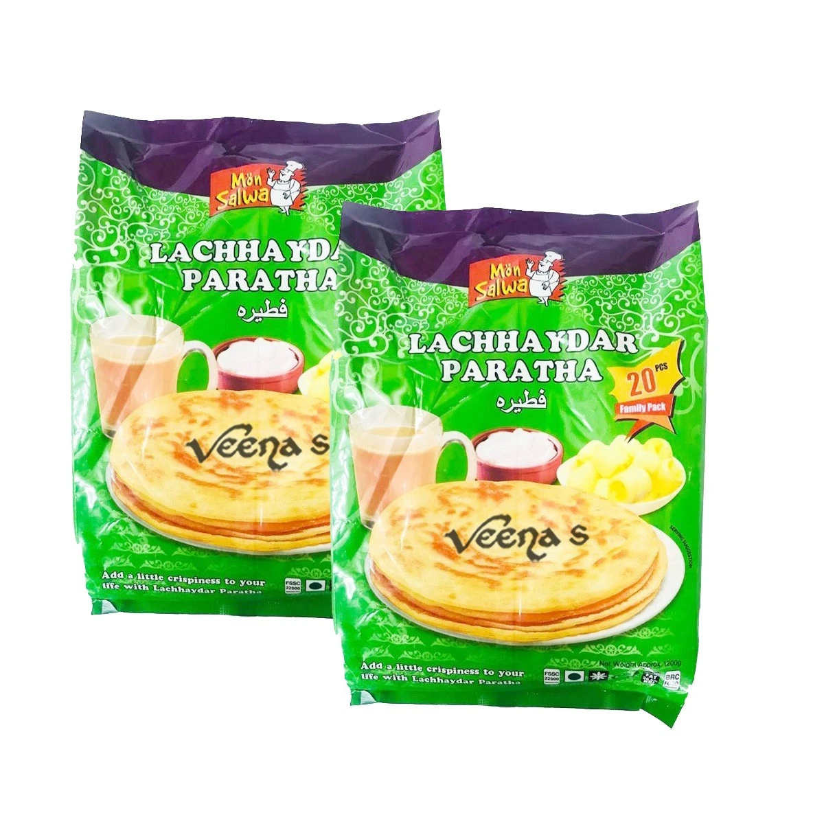 Mon Salwa Lachha Family Paratha 20pcs (Pack Of 2) 1.2kg 1 Mon Salwa Lachha Family Paratha 20pcs (Pack Of 2) 1.2kg