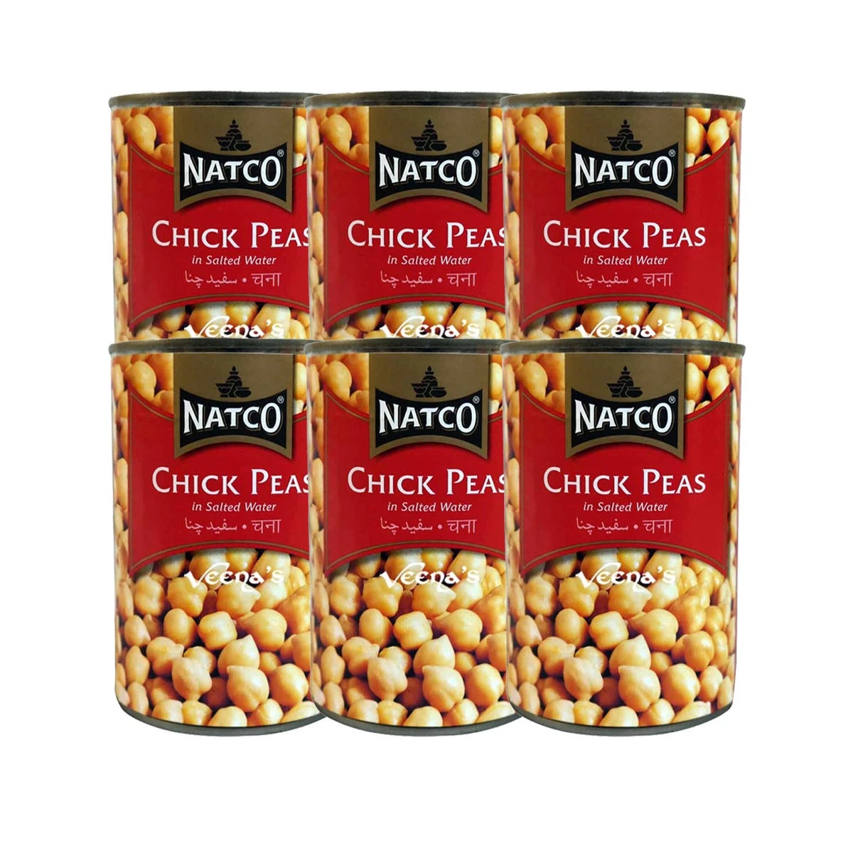 Natco Chick Peas (T) (Pack Of 6) 400g 1 Natco Chick Peas (T) (Pack Of 6) 400g