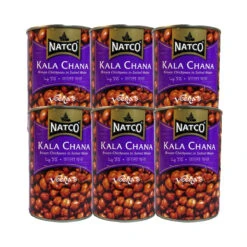 Natco Kala Chana Boiled (Pack Of 6) 400g