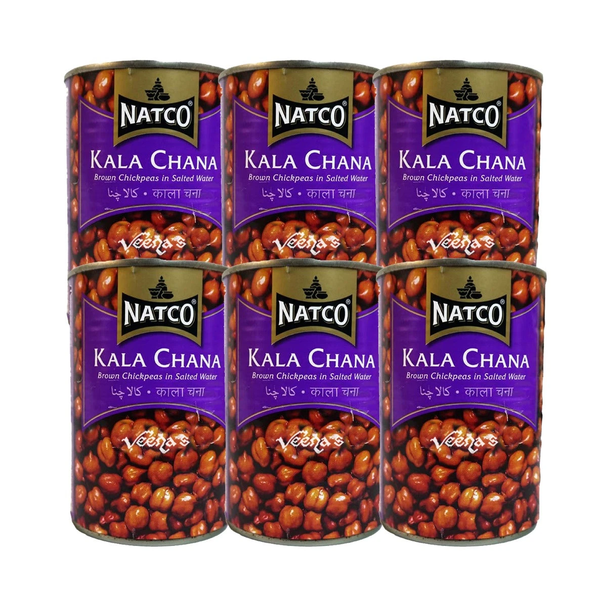 Natco Kala Chana Boiled (Pack Of 6) 400g 1 Natco Kala Chana Boiled (Pack Of 6) 400g