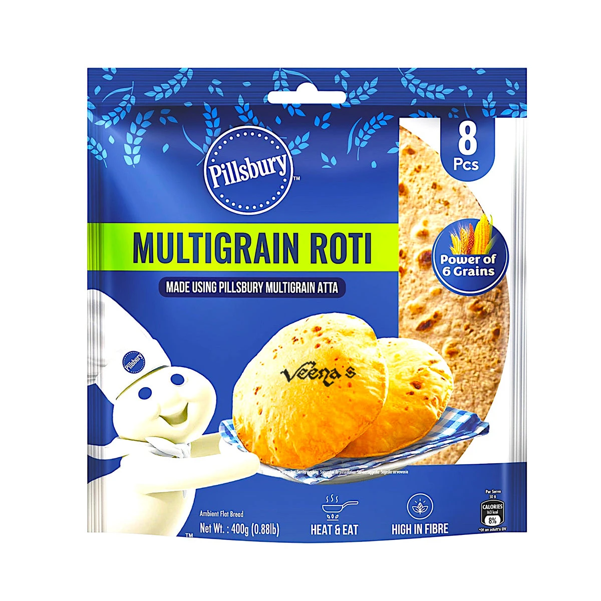 Pillsbury Multigrain Roti 400g(8 Pcs) 1 Pillsbury Multigrain Roti 400g(8 Pcs)