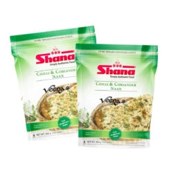 Shana Chilli & Coriander Naan (Pack Of 2) 300g