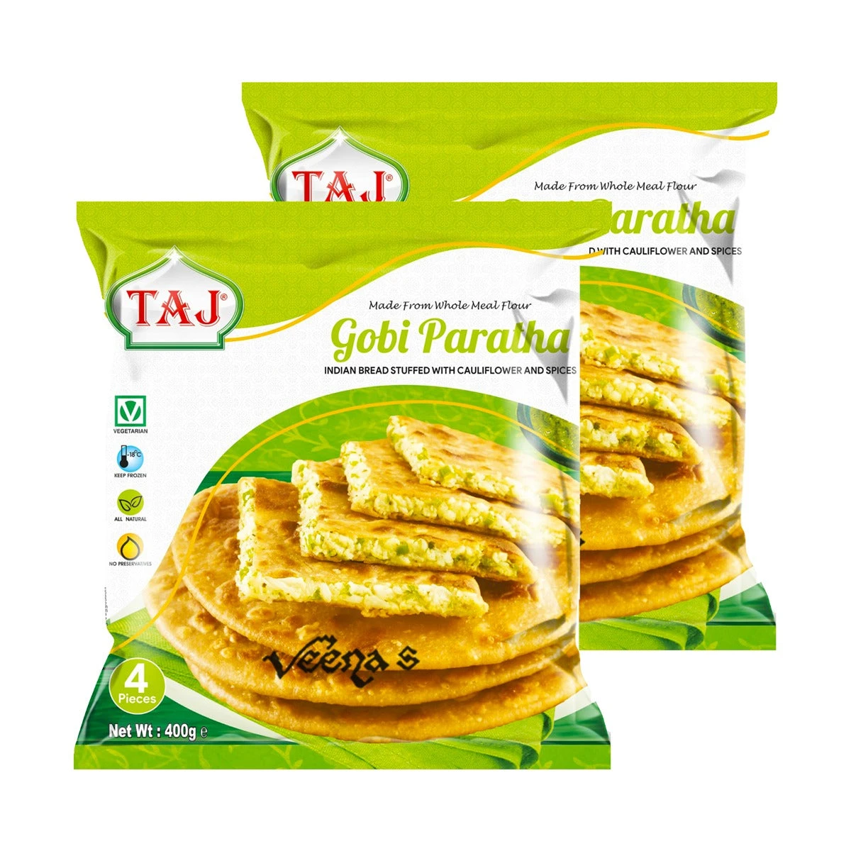 Taj Gobi Paratha(Pack Of 2) 400g 1 Taj Gobi Paratha(Pack Of 2) 400g