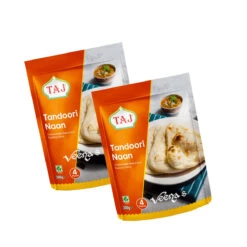 Taj Tandoori Naan 4pcs (Pack Of 2) 300g