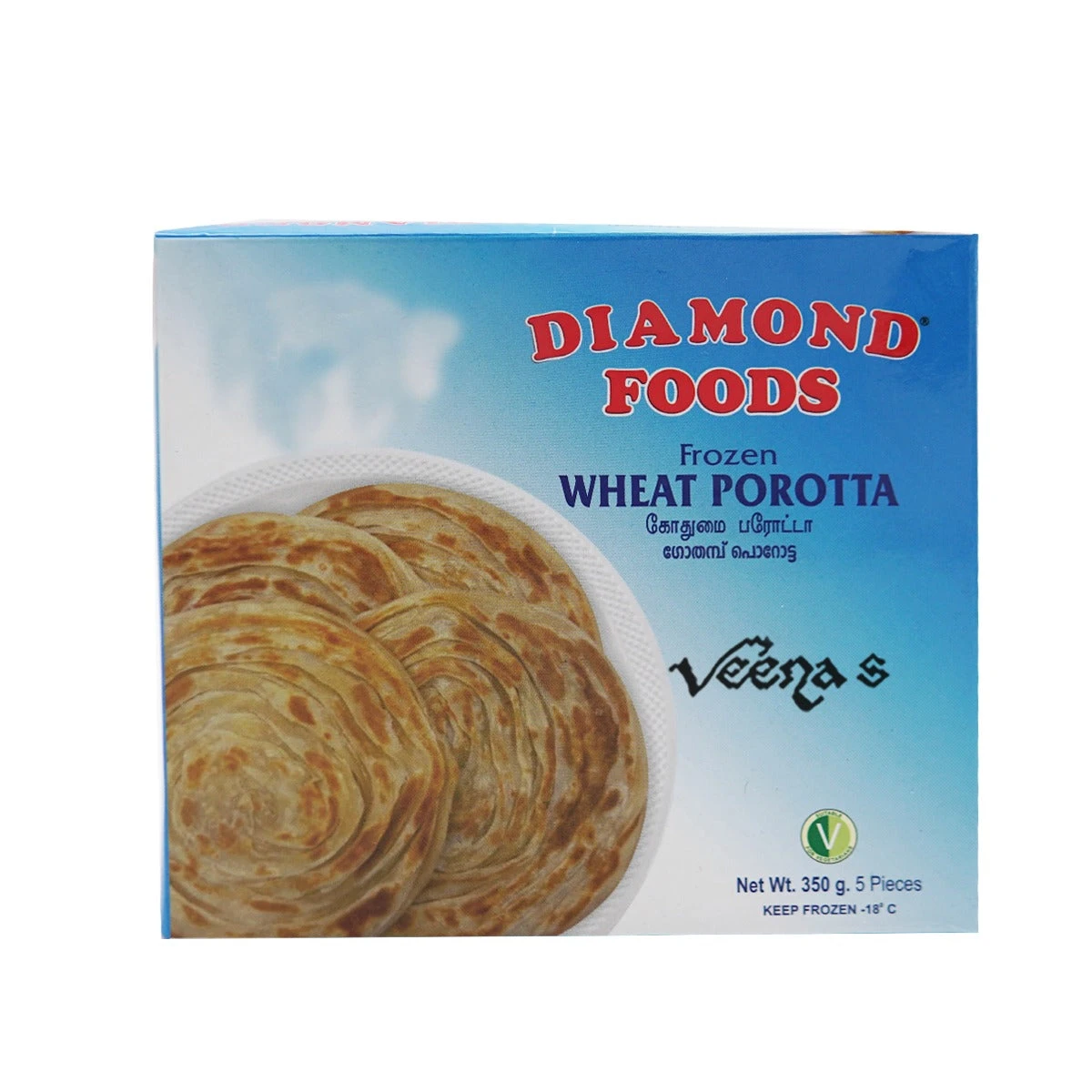 Diamond Foods Frozen Wheat Porotta 350g (5 Pieces) (Buy 1 Get 1 Free) 1 Diamond Foods Frozen Wheat Porotta 350g (5 Pieces) (Buy 1 Get 1 Free)