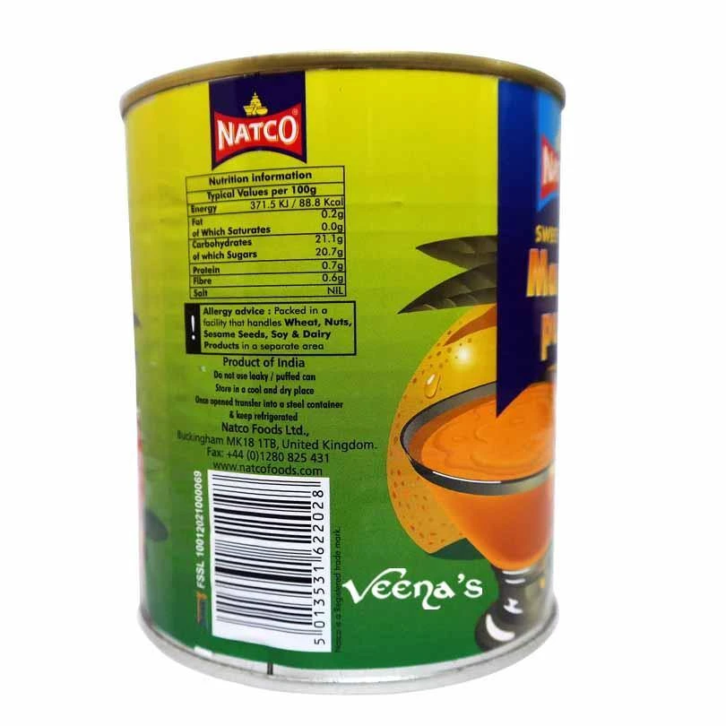 Natco Sweet Kesar Mango Pulp 2 Natco Sweet Kesar Mango Pulp - Image 2