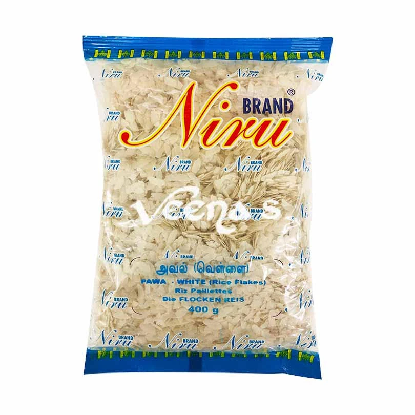 Niru Pawa White Rice Flakes 400g 1 Niru Pawa White Rice Flakes 400g