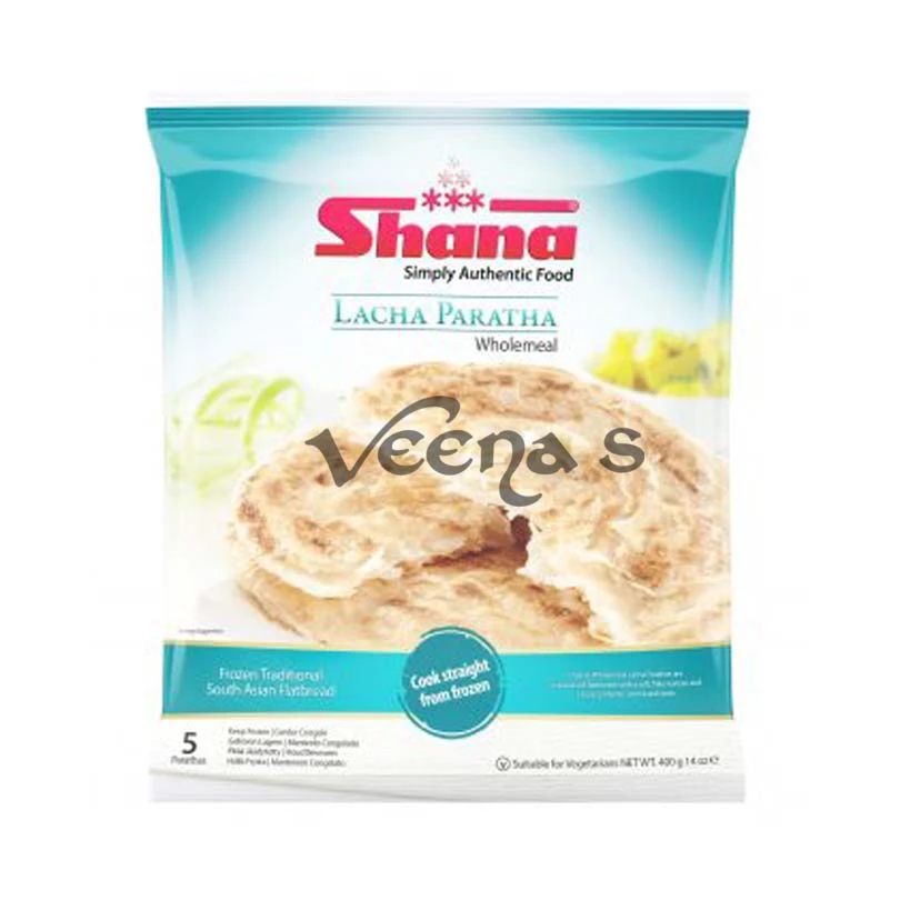 Shana Lacha Paratha (Wholemeal) 400g 1 Shana Lacha Paratha (Wholemeal) 400g
